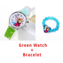 Load image into Gallery viewer, Princess Elsa Children Watches Spiderman Colorful Light Source Boys Watch Girls Kids Party Gift Clock Wrist Relogio Feminino