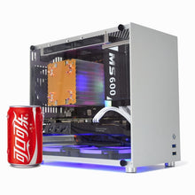 Load image into Gallery viewer, METALFISH S5 Aluminum Computer Case Gaming PC Chassis for microATX/itx 24.5*24.5CM mainboard/SFX power/135mm radiator mid tower
