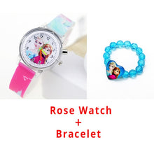 Load image into Gallery viewer, Princess Elsa Children Watches Spiderman Colorful Light Source Boys Watch Girls Kids Party Gift Clock Wrist Relogio Feminino
