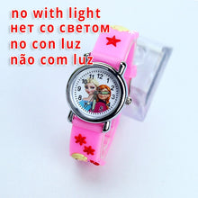 Load image into Gallery viewer, Princess Elsa Children Watches Spiderman Colorful Light Source Boys Watch Girls Kids Party Gift Clock Wrist Relogio Feminino
